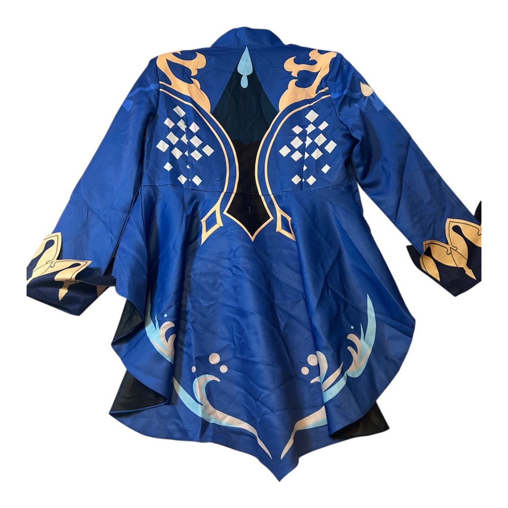 Furina Ousia Cosplay Costume Tailcoat Jacket broach & teardrop Halloween - Picture 2 of 11